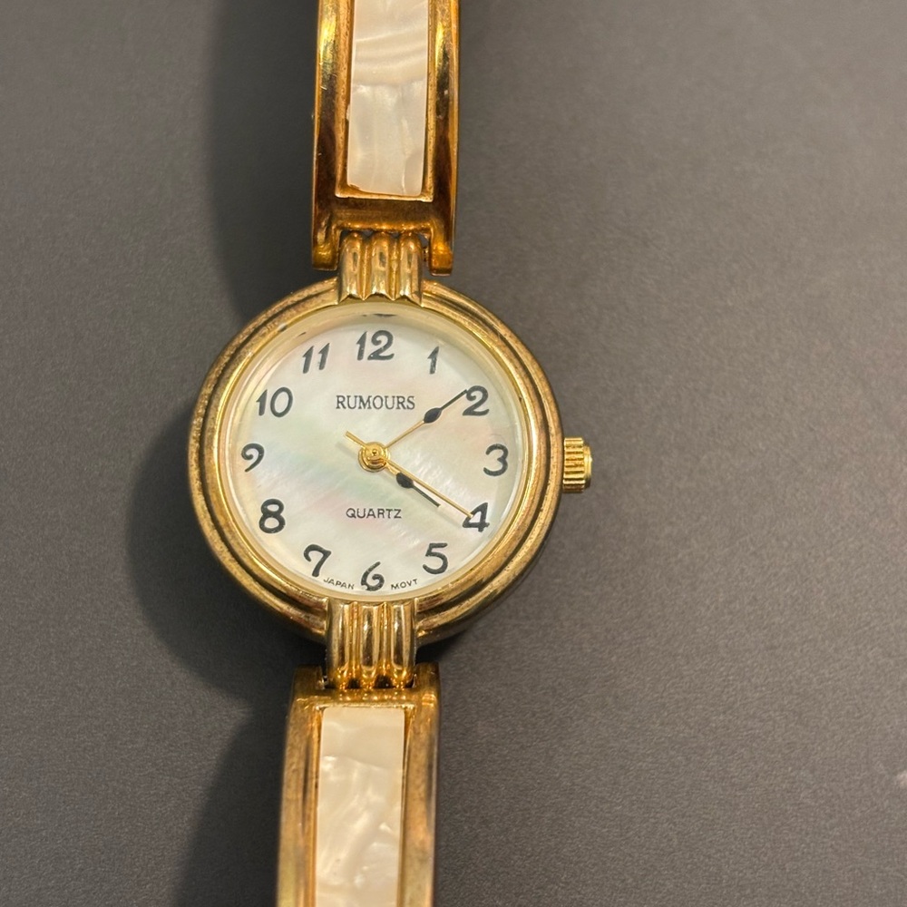 Rumours Women's Gold and Cream Quartz Watch